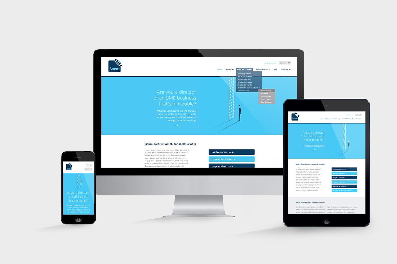 Website design and build for Smart Business Recovery