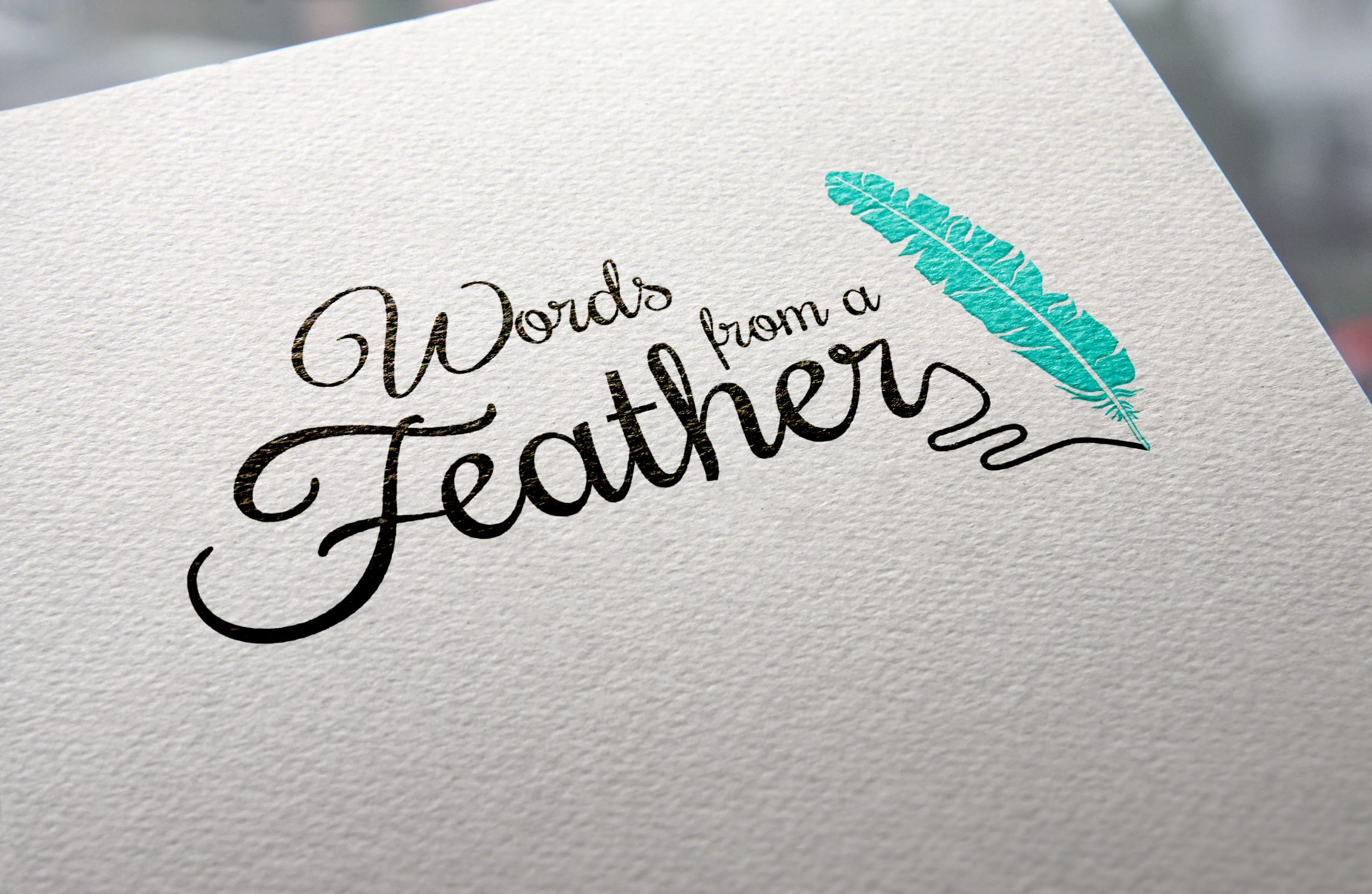 Logo design for Words from a Feather
