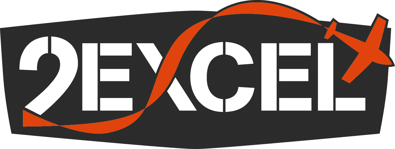2Excel logo on transparency- footer