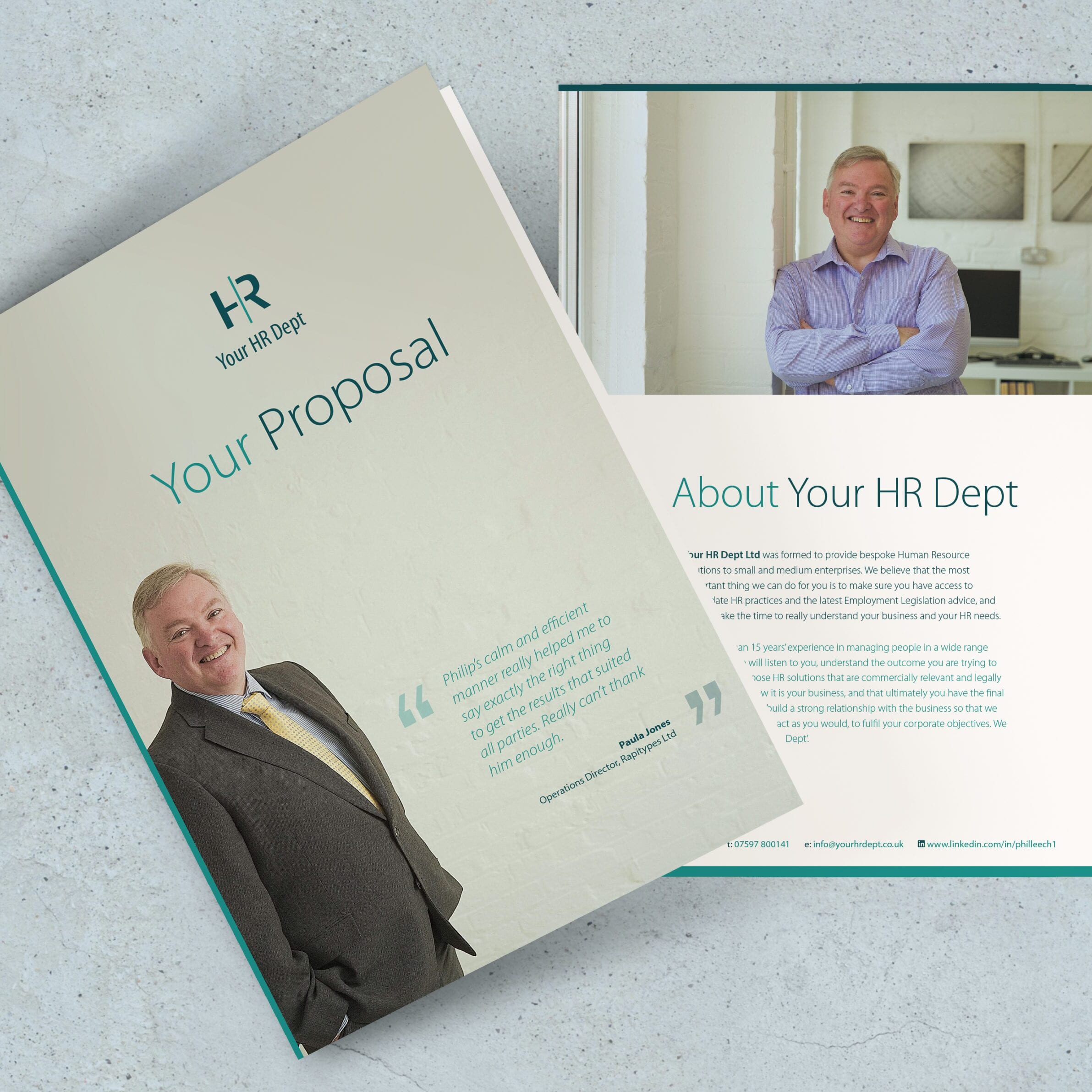 Proposal covers design for Your HR Dept