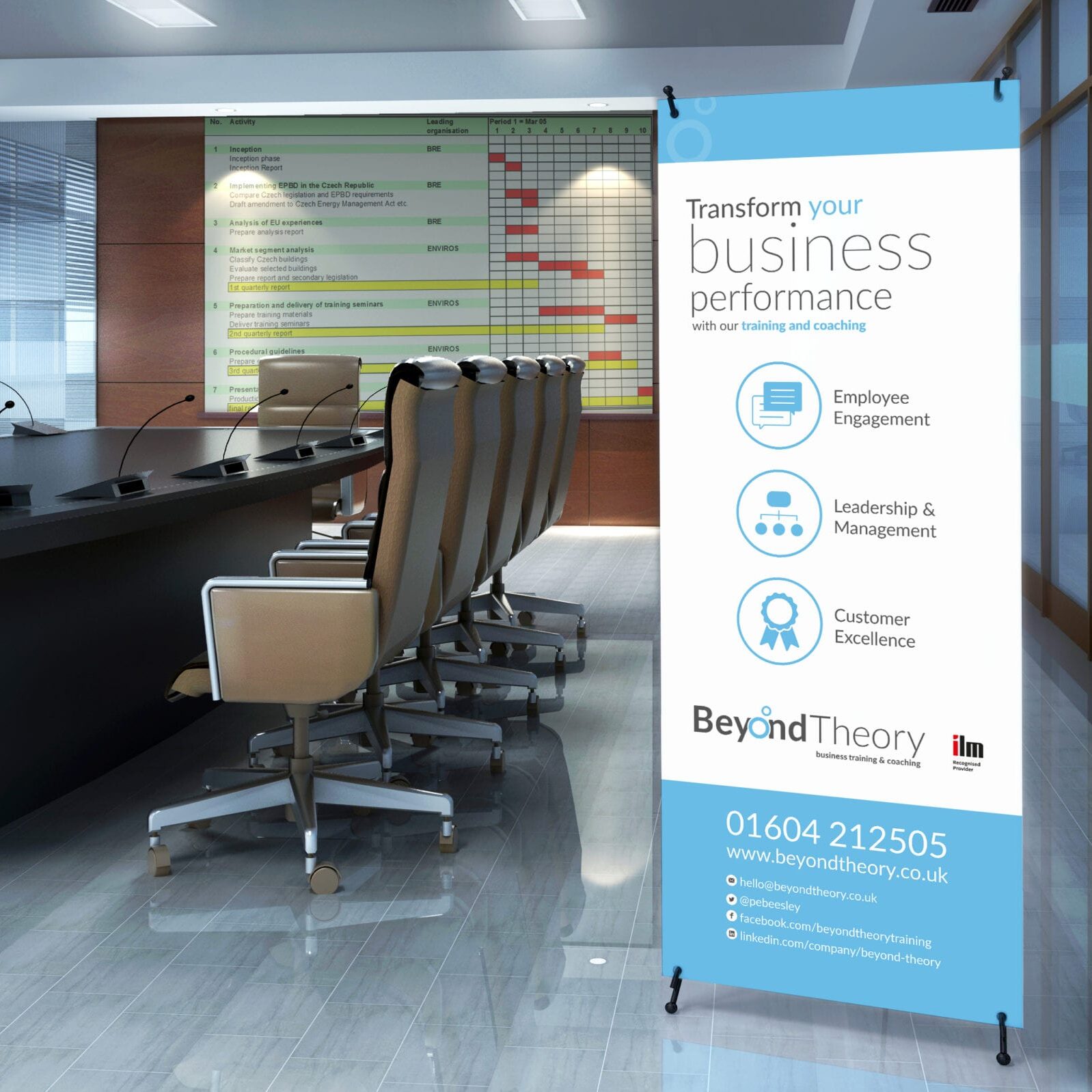 Roller Banner design for Beyond Theory