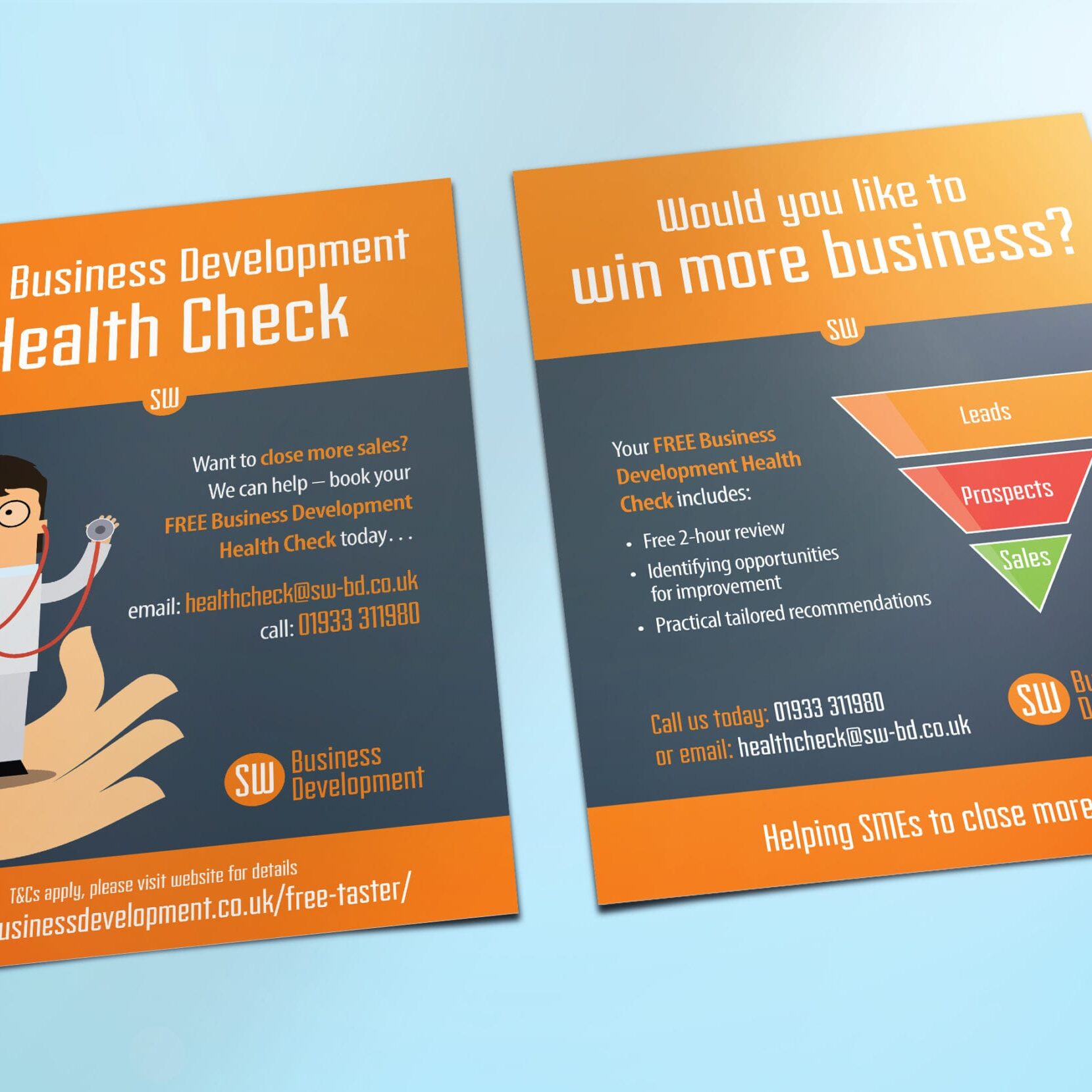 Leaflet design for SW Business Development
